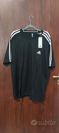 T-shirt uomo Adidas XL  nero e bianco 