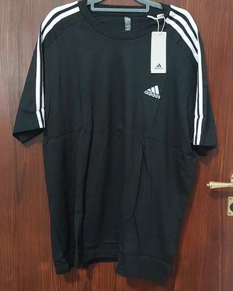 T-shirt uomo Adidas XL  nero e bianco 