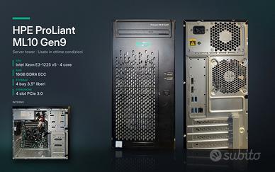 HPE ProLiant ML10 Gen9 – Xeon E3-1225 v5 – 16GB EC