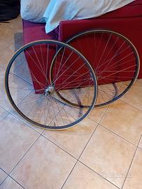 coppia ruote campagnolo record alluminio