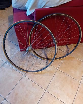 coppia ruote campagnolo record alluminio