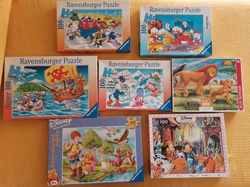 6 puzzle Disney da 100 pezzi