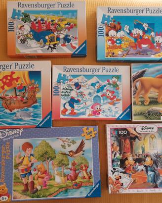 6 puzzle Disney da 100 pezzi