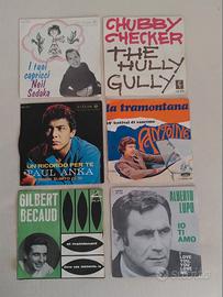 6 dischi in vinile 45 giri