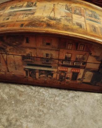 cassetta legno finemente decorata 