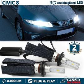 Lampadine LED Honda CIVIC 8 ANABBAGLIANTI CANbus