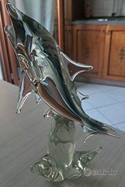 delfino in vetro 