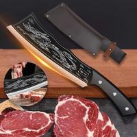 Coltello Del Drago Fatto A Mano Robusto e Foderato