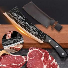 Coltello Del Drago Fatto A Mano Robusto e Foderato