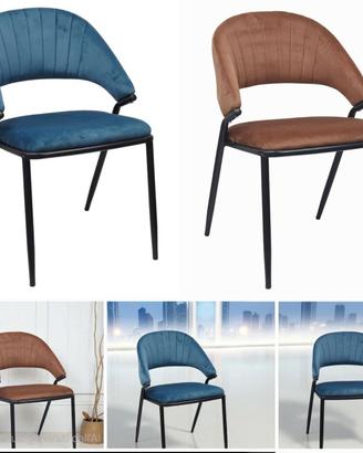 sedia pasadena in velluto arredo locali