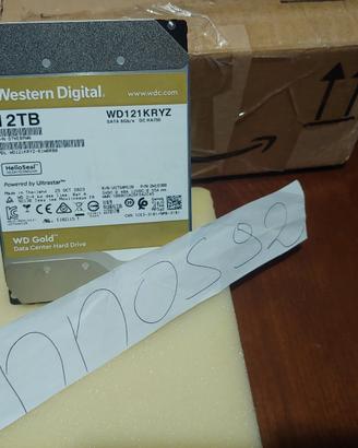Hard Disk WD Western Digital GOLD 12TB HDD 7200RPM