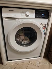 Lavatrice Hisense Slim mod. WFGE80141VM/S