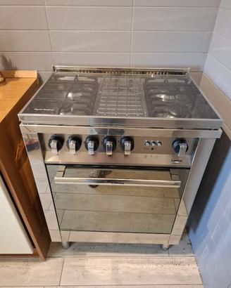 Cucina a gas in acciaio inossidabile marchio Lofra