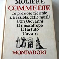 Libro di Moliere Commedie  edizione Mondadori 1960