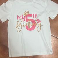 Magliettina mio 5 compleanno
