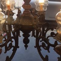 lampadario in ottone  6 luci