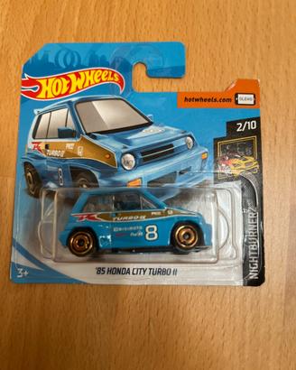 Hot Wheels '85 Honda City Turbo II blu