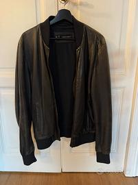 Giacca pelle dsquared taglia 50