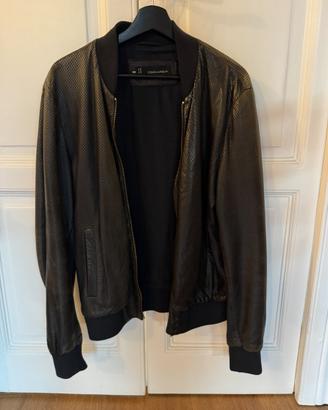 Giacca pelle dsquared taglia 50