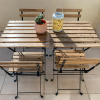 2 Tavoli + 4 sedie da giardino