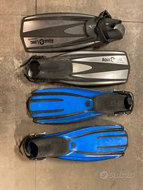 Coppia Pinne regular senza calzari