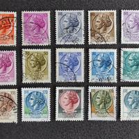 Francobolli Italia Serie Siracusana 21 Valori Usat