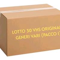 LOTTO 30 VIDEOCASSETTE VHS ORIGINALI VARIO GENERE