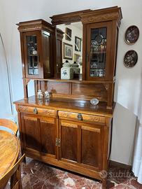 Credenza armadio madia di ulivo vintage