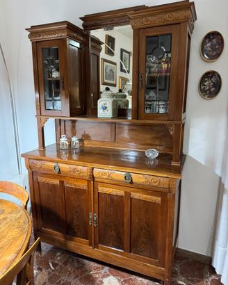 Credenza armadio madia di ulivo vintage