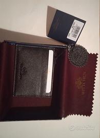 Portacarte nero in pelle morbida Wittchen