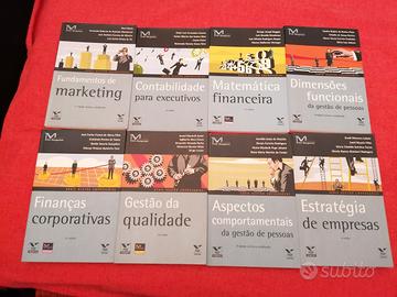 Set 8 libri economia e finanza in portoghese