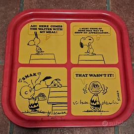 Vassoio  vintage Peanuts Snoopy Charlie Brown 1969