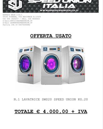 Lavatrice industriale kg.20
