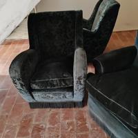 Poltrone vintage, più divano a due posti