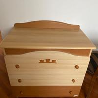 Mobile fasciatoio con cassetti