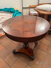Tavolino Tondo in legno massiccio - perfetto
