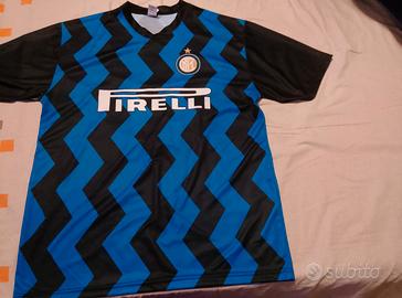 Maglia calcio blu nera XL