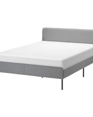 Struttura letto grigia Ikea Slattum