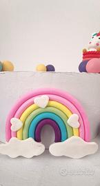 Torta scenografica tema unicorno 