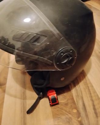 casco shiro xl nero con visiera 