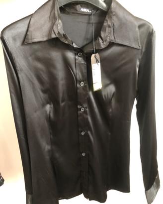 Camicia donna effeto lucido