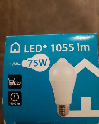 Set lampadine LED con sensore di movimento 12W