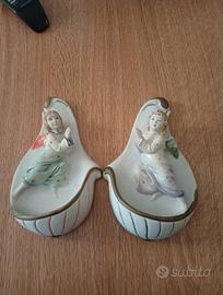 👼 Coppia di angioletti decorativi in ceramica 👼