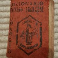 DIZIONARIO ITALO-FRANCESE,  1939. COLLEZIONISMO.