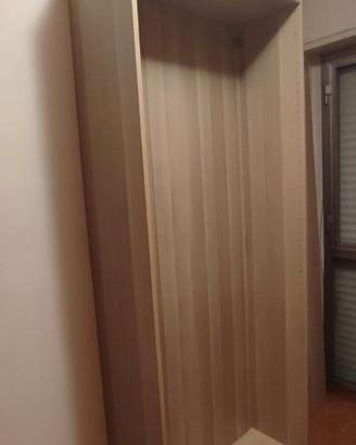 Struttura e ripiani armadio Pax Ikea rovere
