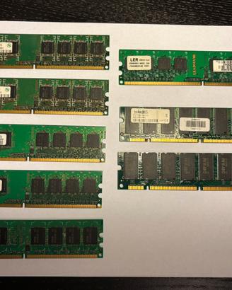 Banchi memoria Ram pc 512 Mb