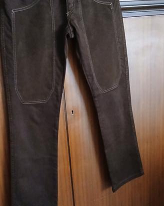 pantaloni jeans  marrone