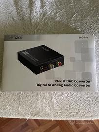 Convertitore Audio DAC PROZOR 192Khz (Ottico/Coass