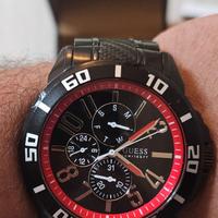 Orologio uomo guess rosso/nero da polso