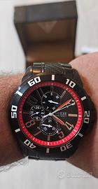 Orologio uomo guess rosso/nero da polso